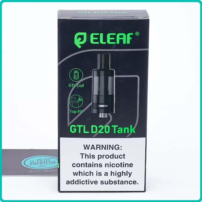 Packaging du Clearomiseur GTL D20 Eleaf